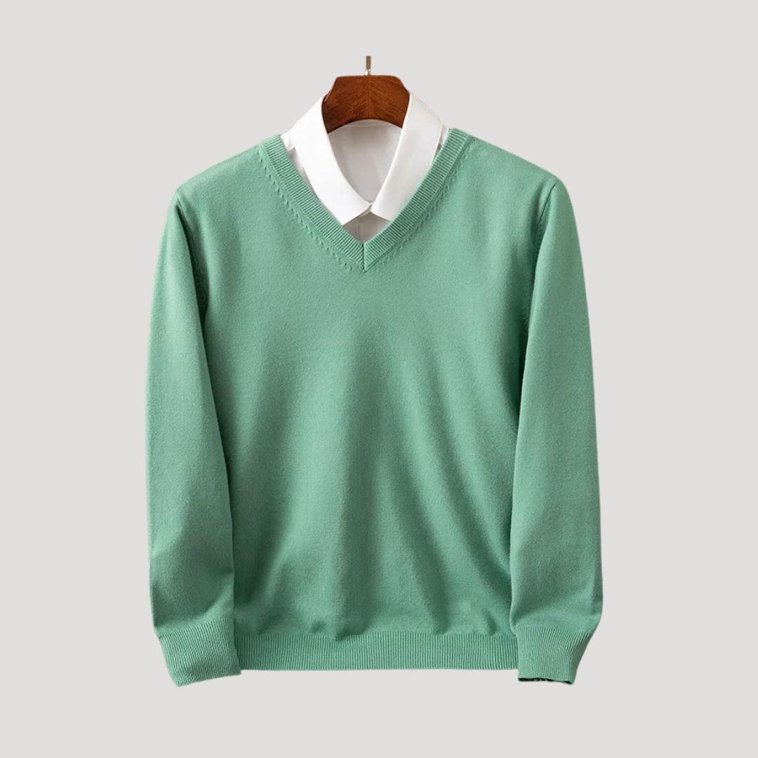 The Bexley™ | Pure Cashmere V-Neck Jumper