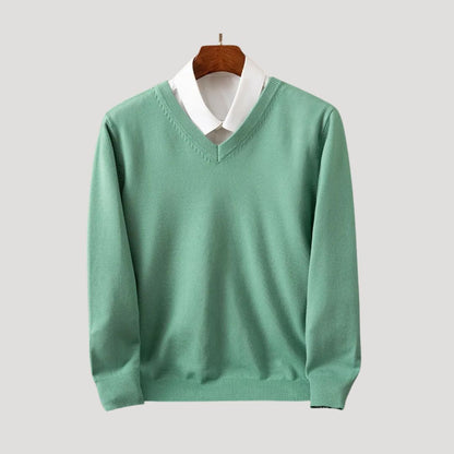 The Bexley™ | Pure Cashmere V-Neck Jumper