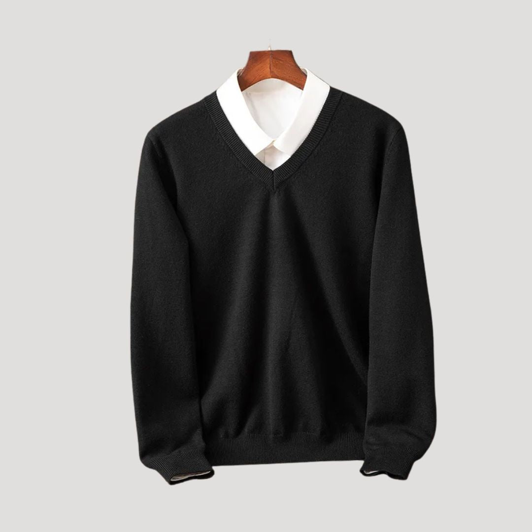 The Bexley™ | Pure Cashmere V-Neck Jumper