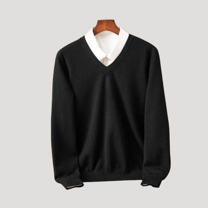 The Bexley™ | Pure Cashmere V-Neck Jumper