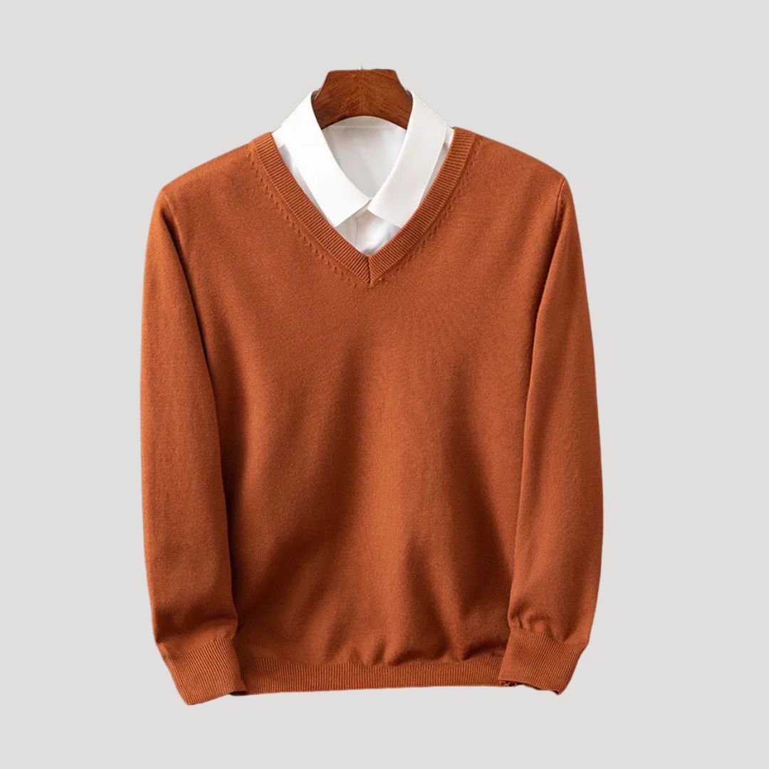 The Bexley™ | Pure Cashmere V-Neck Jumper