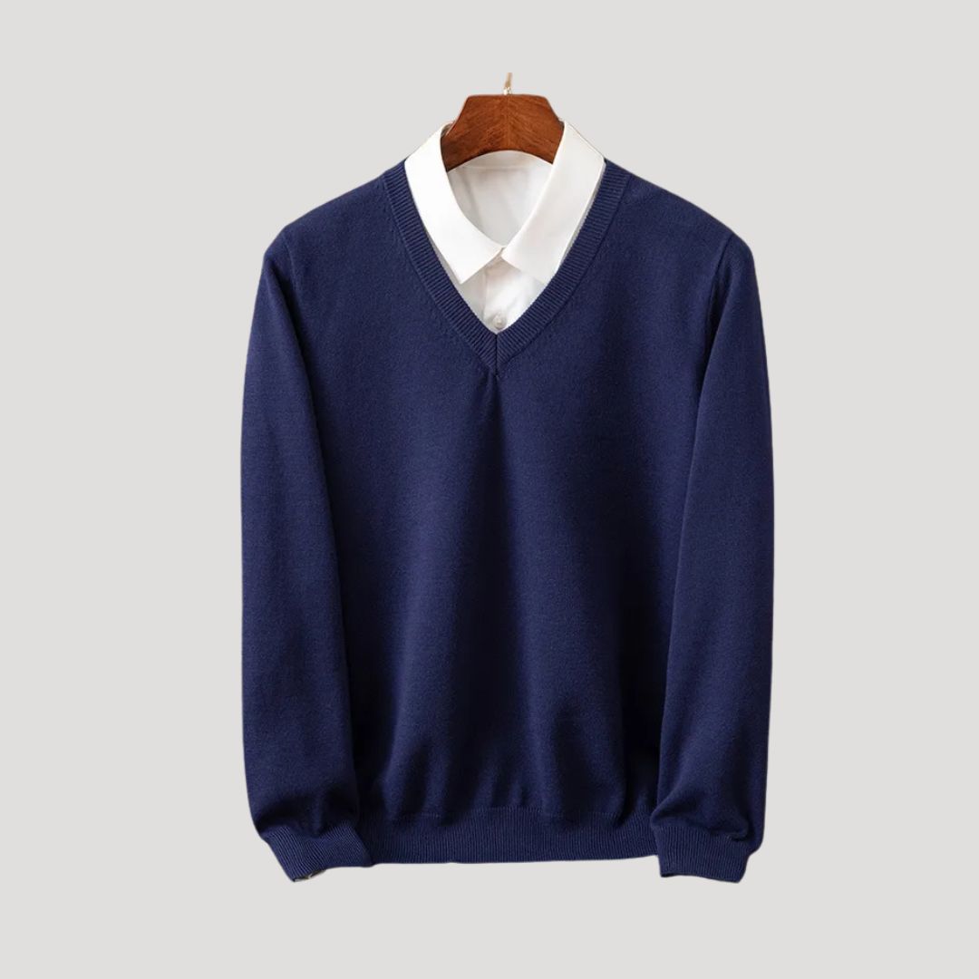 The Bexley™ | Pure Cashmere V-Neck Jumper
