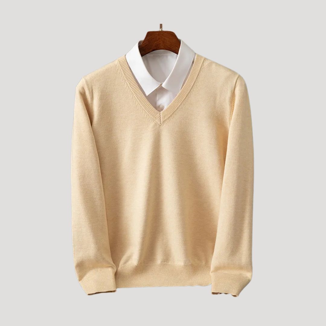 The Bexley™ | Pure Cashmere V-Neck Jumper