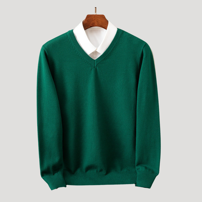 The Bexley™ | Pure Cashmere V-Neck Jumper