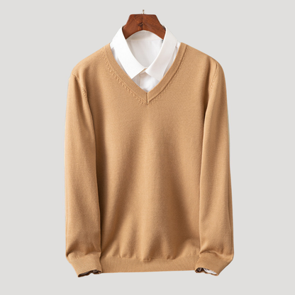 The Bexley™ | Pure Cashmere V-Neck Jumper